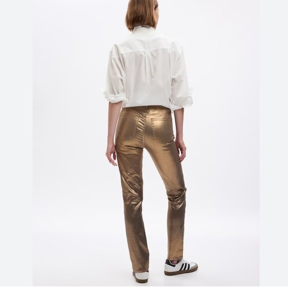 Gap vintage slim high waist gold jeans - size 30 - Picture 1 of 6